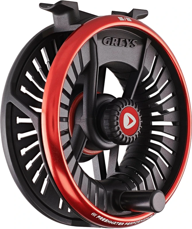 Greys Tail Fly Reel, Size 5/6, Features Cutting Edge Design and Precision Manufacturing, Sealed Carbon Disc Drag System, Includes Reel Pouch
