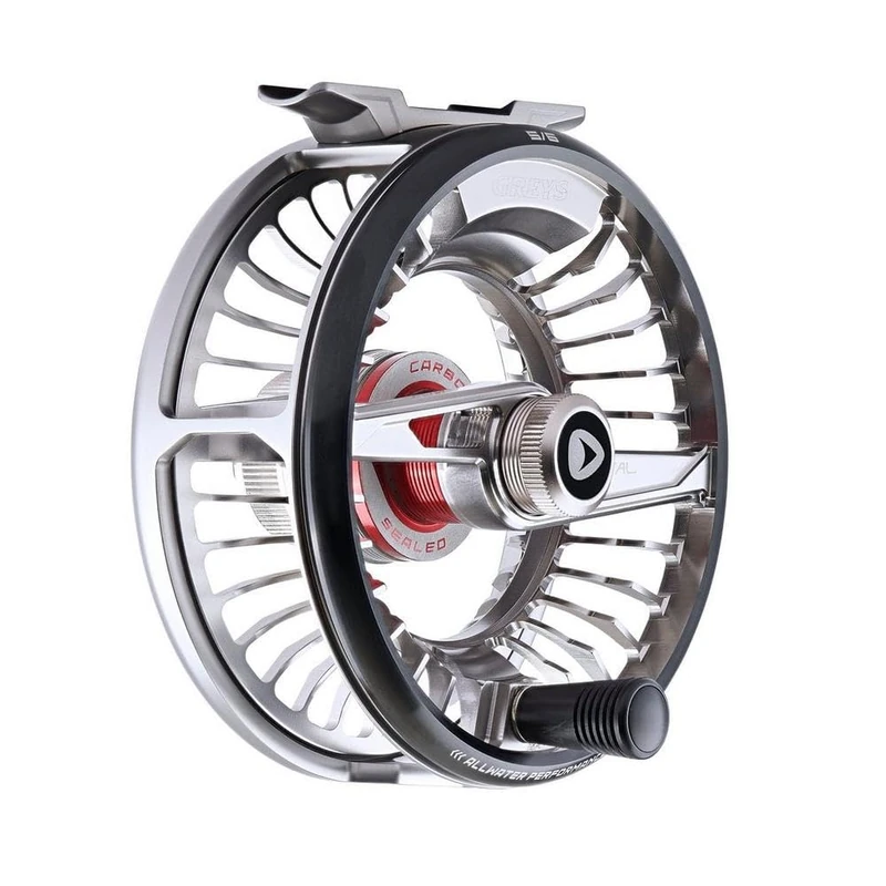 Greys Tital Fly Fishing Reel | Large Arbor Fly Reel for Freshwater Fishing | Smooth Retrieve & Secure Spool Release | Carbon Disc Drag | Precision Bar Stock | Reel Pouch | 3/4