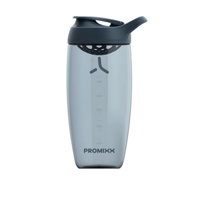 Promixx Pursuit Protein Shaker Bottle - Premium Shaker for Protein Shakes - Lifetime Durability, Leakproof, Odourless - 700ml / 24oz (Midnight Blue)