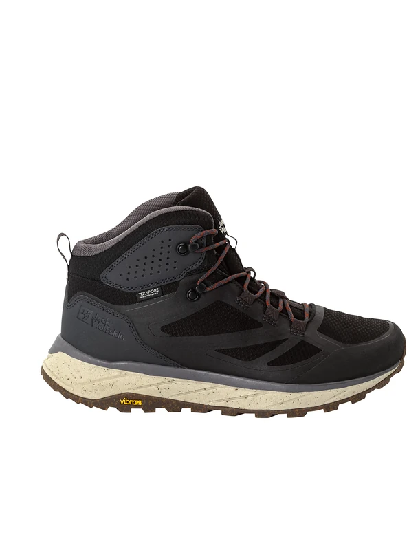 Jack Wolfskin TERRAVENTURE Texapore MID M, Walking Shoe, Phantom/Grey,