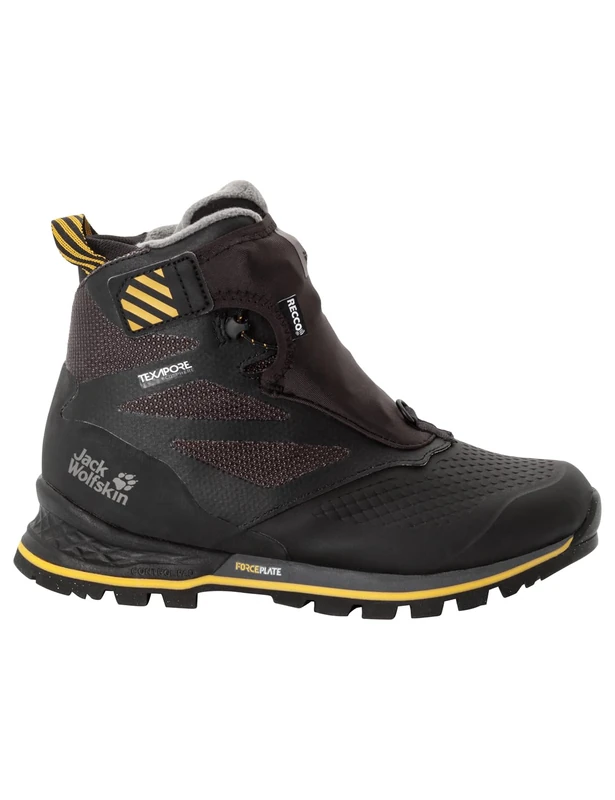 Jack Wolfskin 1995 Series Texapore MID W, Walking Shoe, Black/Burly Yellow XT,