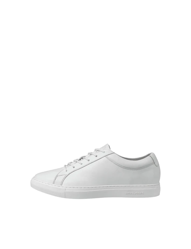 JACK&JONES Men's JFWGALAXY Leather Sneaker, Bright White, 10 UK