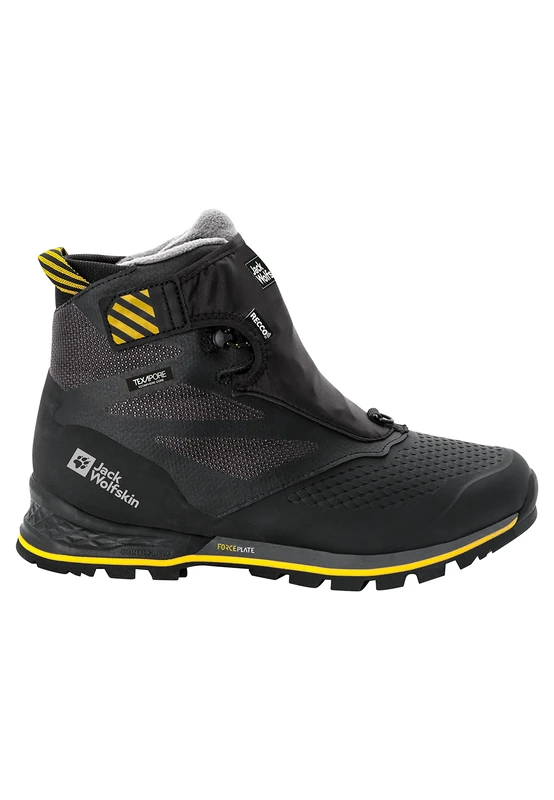 Jack Wolfskin 1995 Series Texapore MID M, Walking Shoe, Black/Burly Yellow XT,