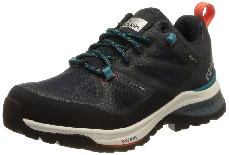 Jack Wolfskin Force Striker Texapore Low W, Walking Shoe, Dark Blue/Blue,