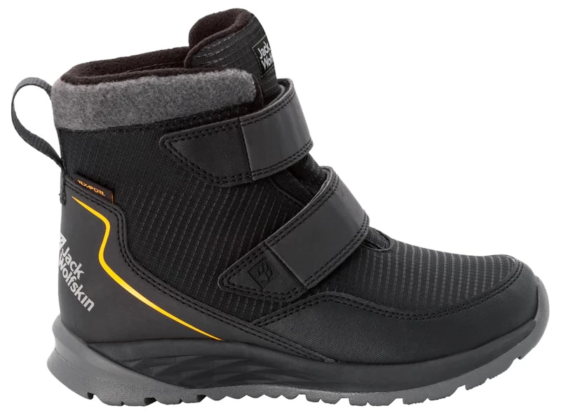 Jack Wolfskin POLAR BEAR TEXAPORE MID VC K, Backpacking Boot, phantom/burly yellow XT,