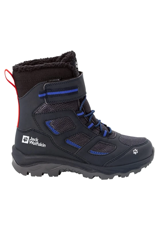 Jack Wolfskin VOJO WT TEXAPORE HIGH K, Snow Boot, dark blue/red,