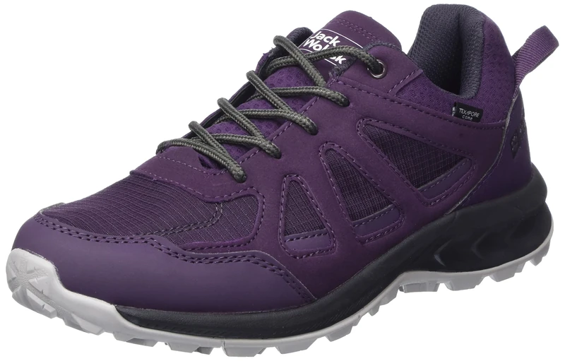 Jack Wolfskin Woodland 2 Texapore Low W, Walking Shoe, Purple/Phantom,