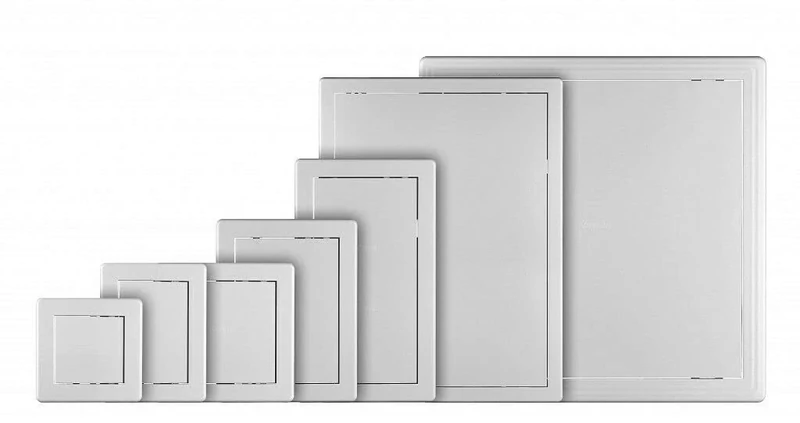 White Access Panel/Inspection Door Revision Hatch / 150mm, 200mm, 250mm, 300mm – Detachable Doors. (200mm x 200mm)
