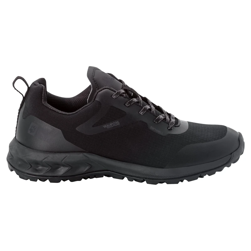 Jack Wolfskin Woodland Shell Texapore Low W, Walking Shoe, Black,