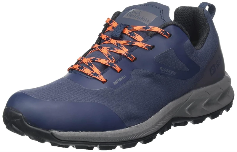 Jack Wolfskin Woodland Shell Texapore Low M, Walking Shoe, Night Blue,