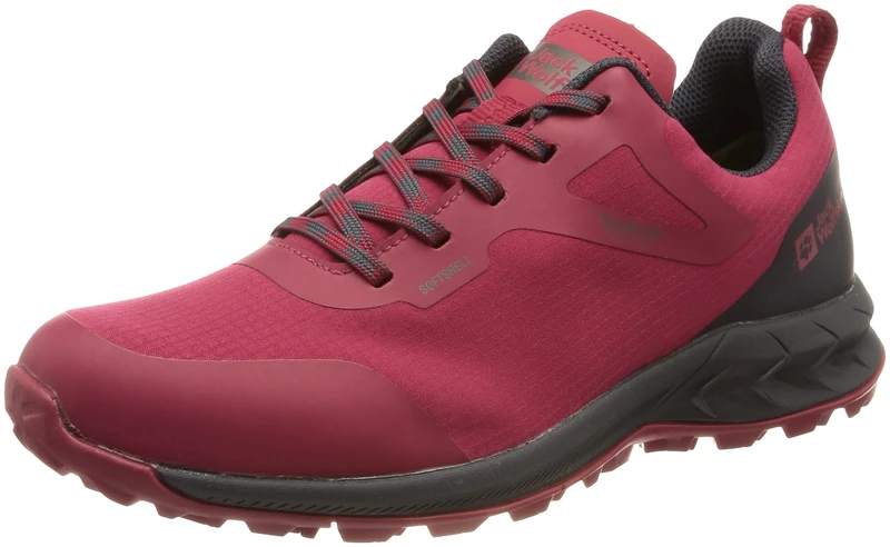Jack Wolfskin Woodland Shell Texapore Low W, Walking Shoe, Cranberry,