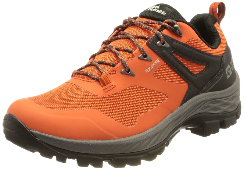 Jack Wolfskin Rebellion Guide Texapore Low M, Walking Shoe, Orange/Grey,