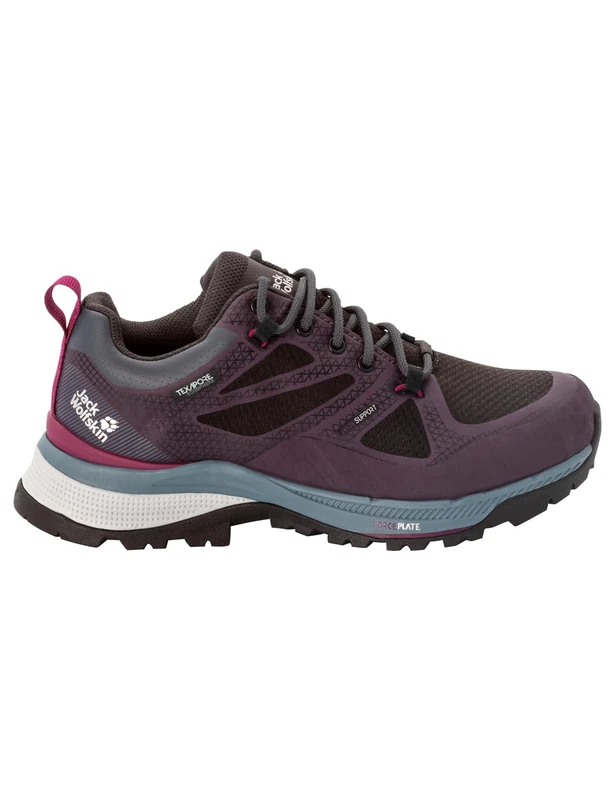 Jack Wolfskin Force Striker Texapore Low W, Walking Shoe, Purple/Grey,