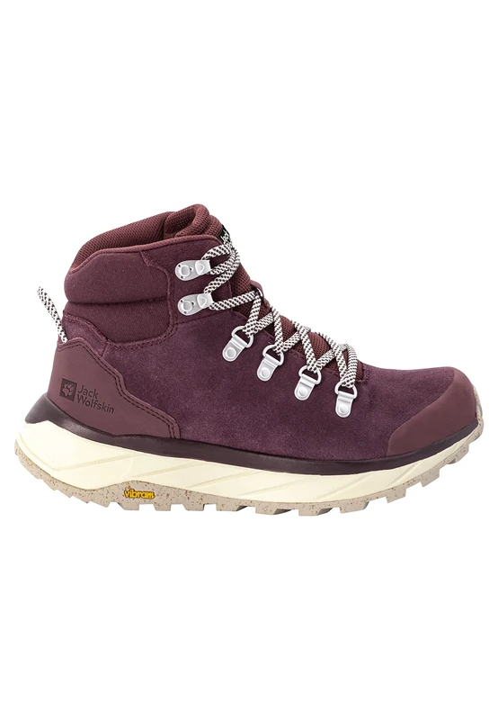 Jack Wolfskin TERRAVENTURE Urban MID W, Sneaker, Burgundy/Beige,