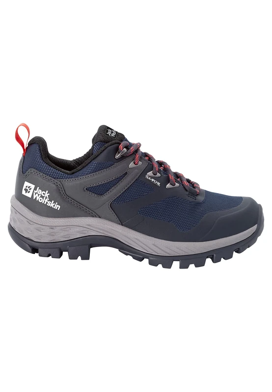 Jack Wolfskin Rebellion Guide Texapore Low W, Walking Shoe, Blue/Coral,