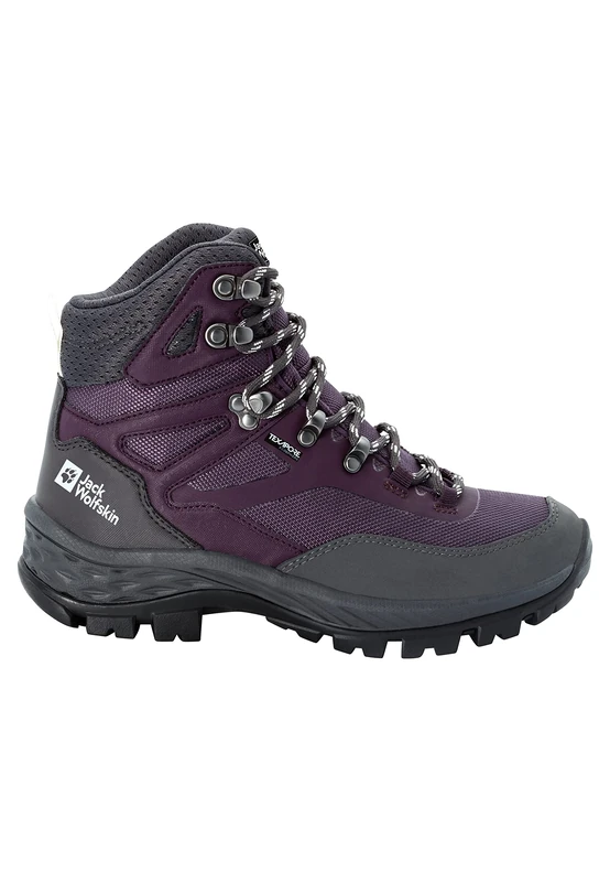Jack Wolfskin Rebellion Guide Texapore MID W, Walking Shoe, Purple/Grey, - Image 1