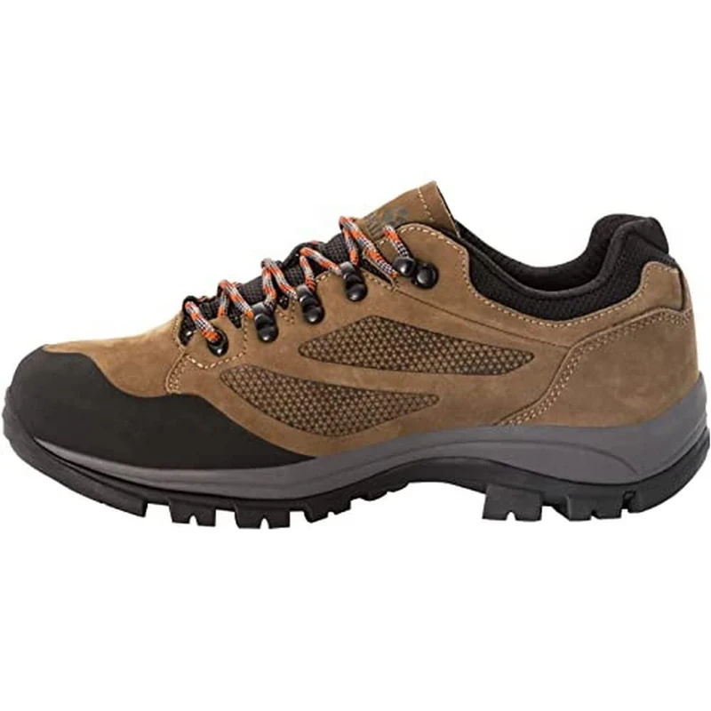Jack Wolfskin Rebellion Texapore Low M, Walking Shoe, Brown/red,