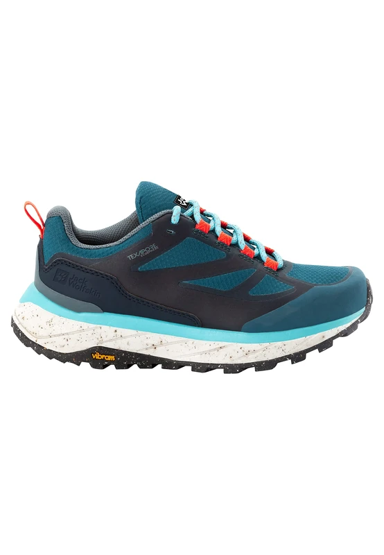 Jack Wolfskin TERRAVENTURE Texapore Low W, Walking Shoe, Blue/Coral,