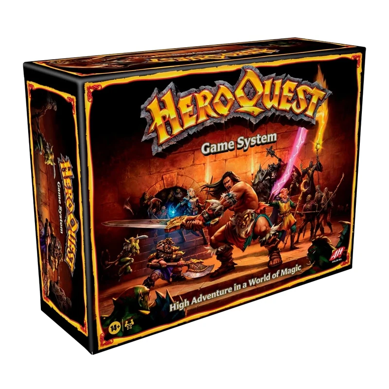 Avalon Hill HeroQuest Game System, Fantasy Miniature Dungeon Crawler Tabletop Adventure Game, Ages 14 And Up 2-5 Players