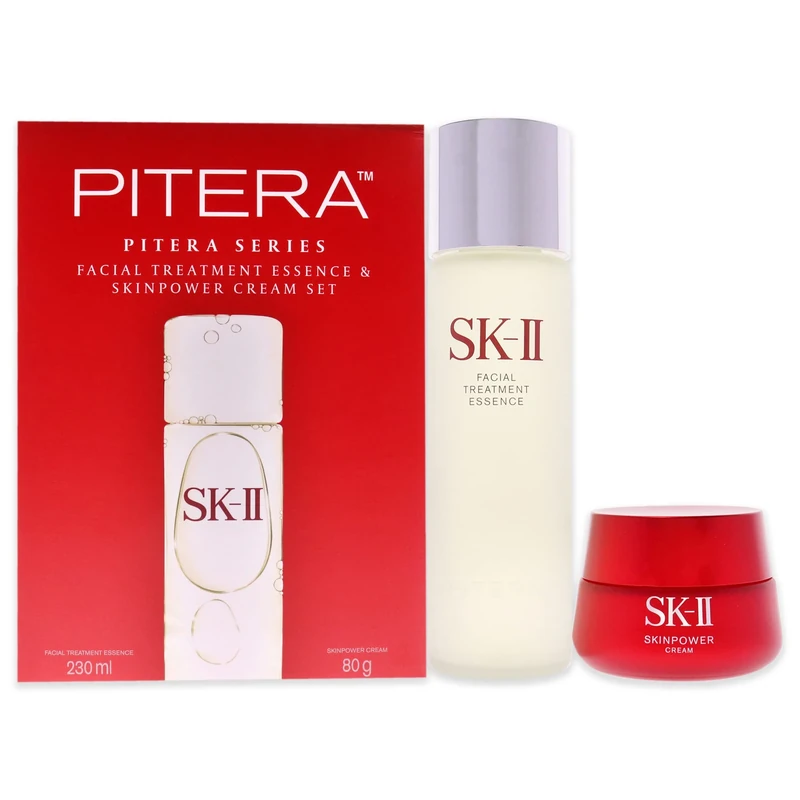SK-II Facial Treatment Essence And Skinpower Cream Set for Unisex 2 Pc 7.77oz Treatment, 2.82oz Cream