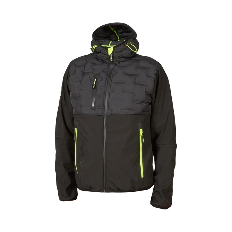 U-POWER 94221 Spock Water Repellent Hybrid Jacket, Black/Yellow, L - Image 1