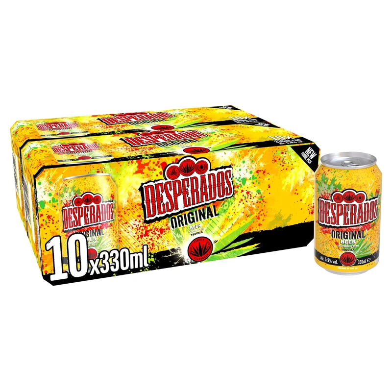 Desperados Tequila Lager Beer 2 x 10 x 330ml Cans