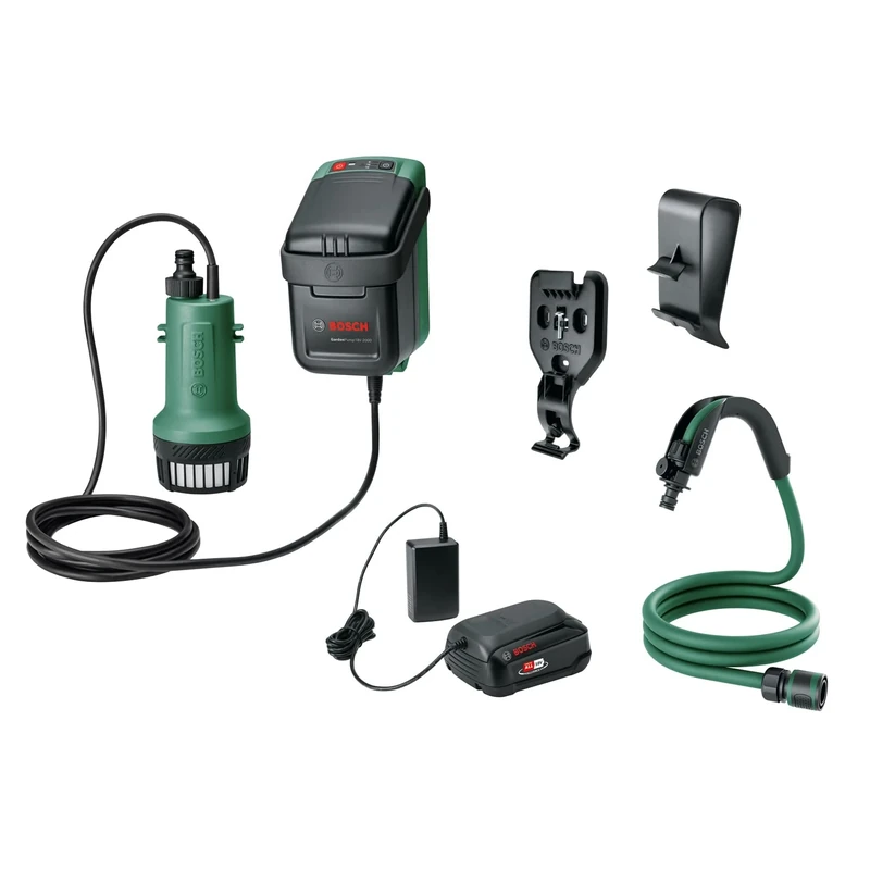 Bosch Bosch GardenPump 18V-2000 Submersible Pump (with 18V Battery and Charger, Range up to 25m)