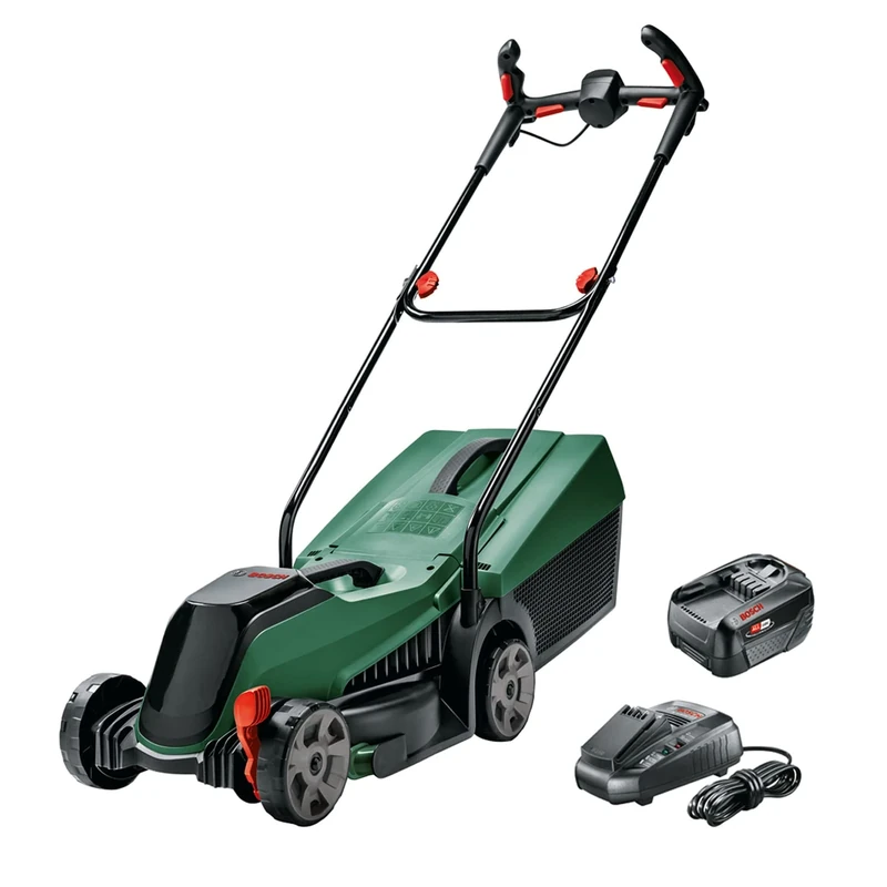 Bosch Cordless Lawnmower CityMower 18V-32-300 (18 Volt, Without Battery, Brushless Motor, Cutting Width: 32 cm, Lawns up to 300 m², in Carton Packaging)