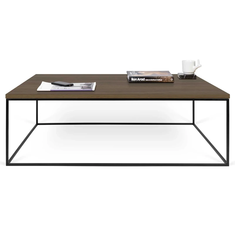 TemaHome Coffee table, Metal Walnut, 120x75x40
