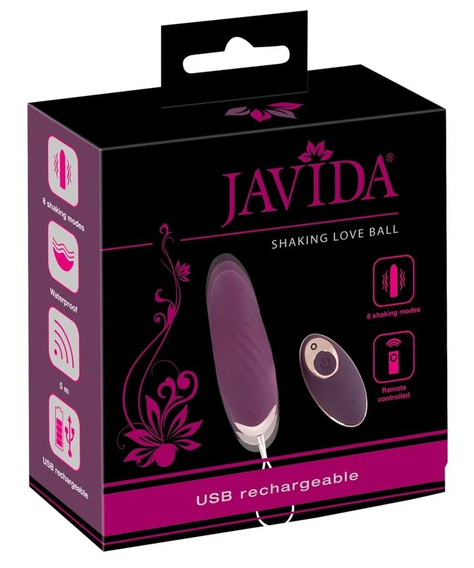 Javida RC Vibrating Egg Purple One Size - Image 1