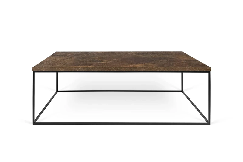 TemaHome Coffee Table, Metal Melamine, Oxidized Effect, 120x75x40