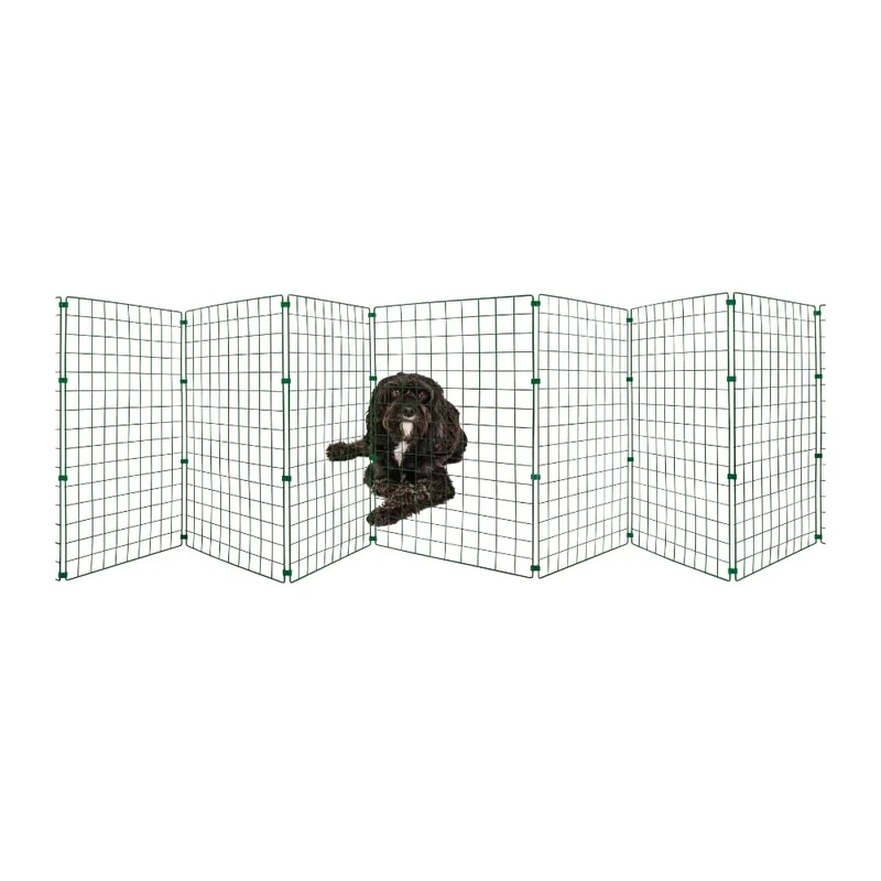 Conka Pets – Outdoor Dog Fence – Low Level Wire Garden Barrier for Dogs and Pets – 75cm High – 5cm x 5cm Mesh Stops Dogs from Jumping – Portable & Lightweight - Covers 5 Foot/1.5 Metre Gap