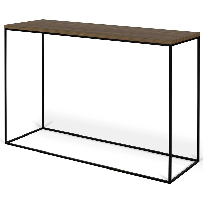 TemaHome Console table, Metal Walnut, 120x40x76
