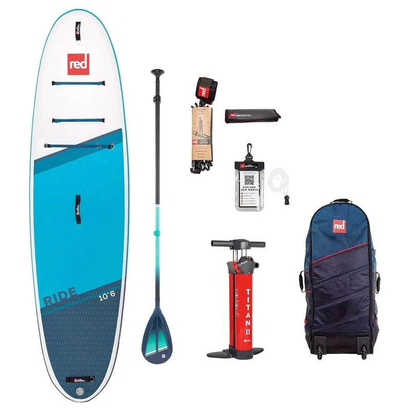 Red Paddle Co 10'6" Ride Paddle Board, 2022 Package (Hybrid Tough Paddle)