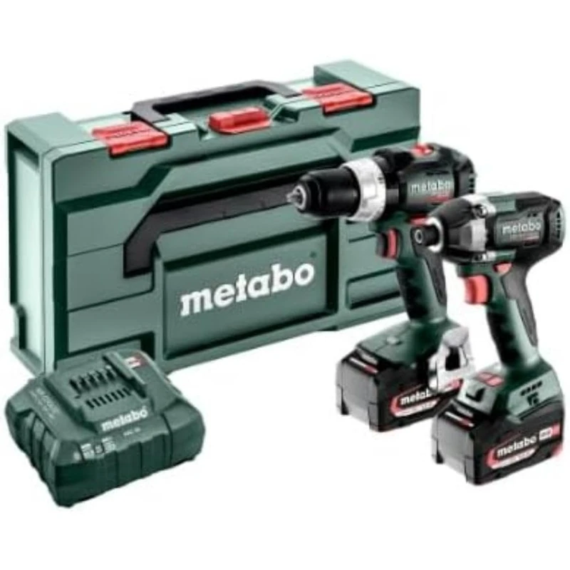 Metabo SBLTBL+SSDLT200BL -Akku-Schlagbohrschrauber, Akku-Schlagschrauber incl. batería recargable, incl. cargador