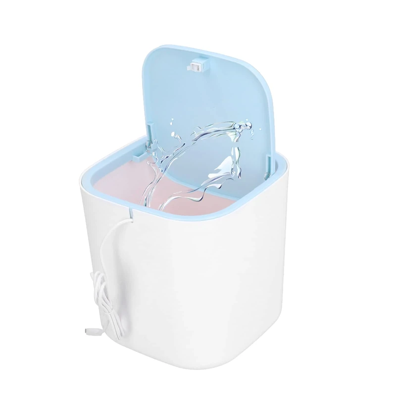 3.8L Electric Mini Washing Machine 3 Layer Turbine Camping Washing Machine Mini Underwear Washer Automatic Portable Washing Machine for Home Travel Camping and RV