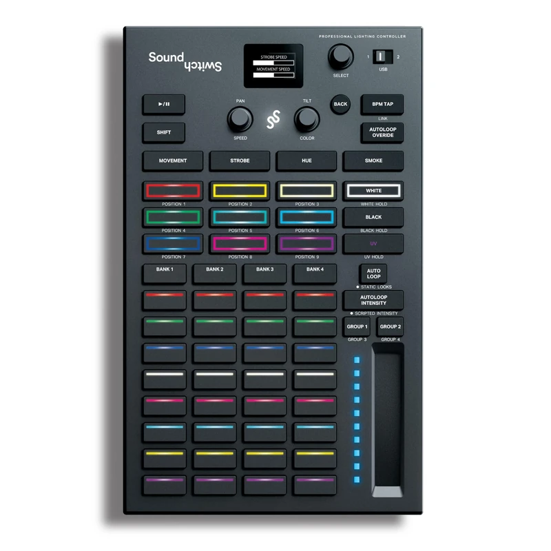 SoundSwitch Control One - Professional DMX DJ Lighting Controller with 3 Months SoundSwitch Software Access and DMX and Phillips Hue Support