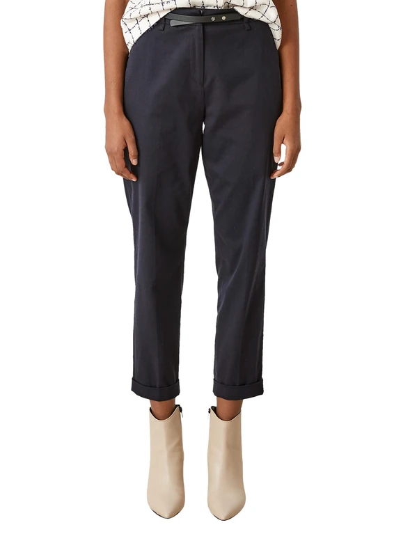 s.Oliver BLACK LABEL Women's Trousers, Dark Navy, 6