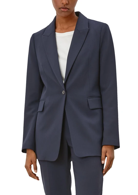 s.Oliver BLACK LABEL Women's 150.11.899.15.152.2102883 Blazer, Dark Navy, 8