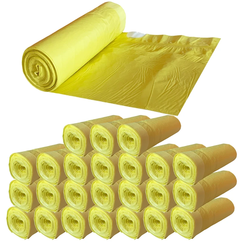 WELLHOME Containers of 500 Self-Seal Rubbish Bags 30L Capacity Each, Special Tall Bins, Polyethylene, 50 x 75 cm / 30 litres