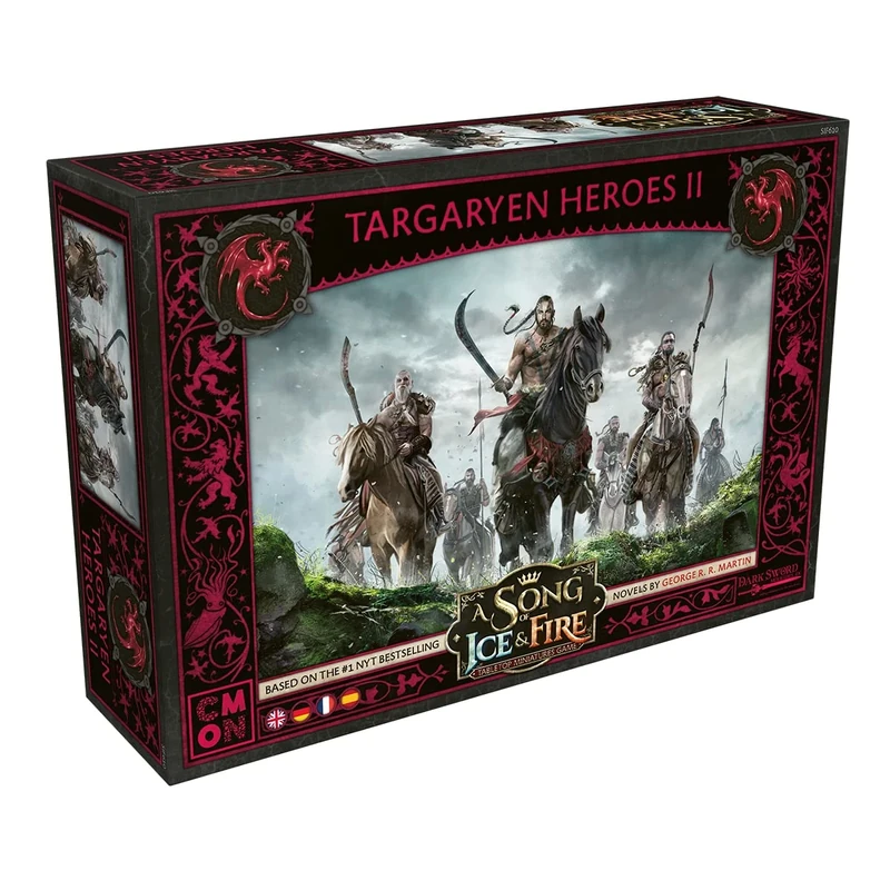 CMON Asmodee A Song of Ice & Fire – Heroes of House Targaryen II | Expansion | Tabletop | 2 Players | From 14+ Years | 45+ Minutes | German | Multilingual