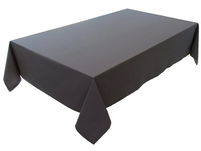 Tablecloth, Table Linen, 100% Cotton, Concept Collection, Choice of Colours and Sizes (Tablecloth - Oval 150 x 400 cm, Basalt Grey)