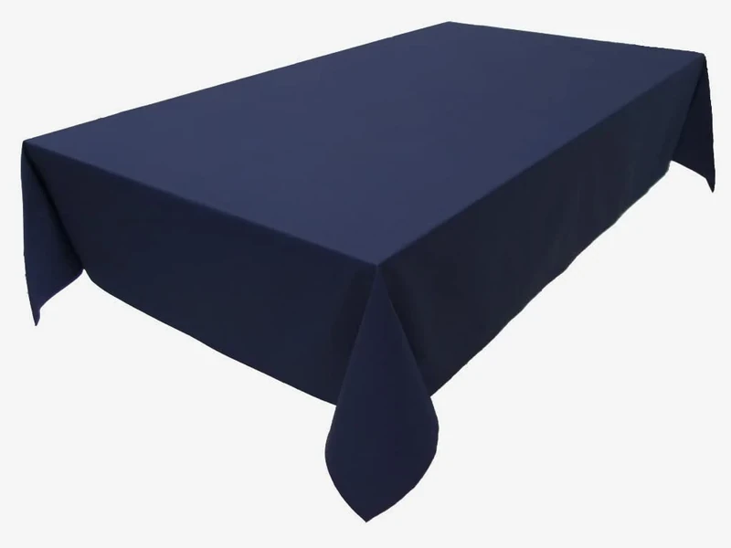 Tablecloth, Table Linen, 100% Cotton, Concept Collection, Choice of Colours and Sizes (Tablecloth - 150 x 350 cm, Navy Blue)