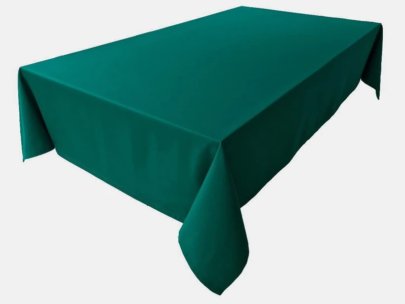 Lemos Home Tablecloth, Table Linen, 100% Cotton, Concept Collection, Choice of Colours and Sizes (Tablecloth - Oval 150 x 350 cm, Fir Green)