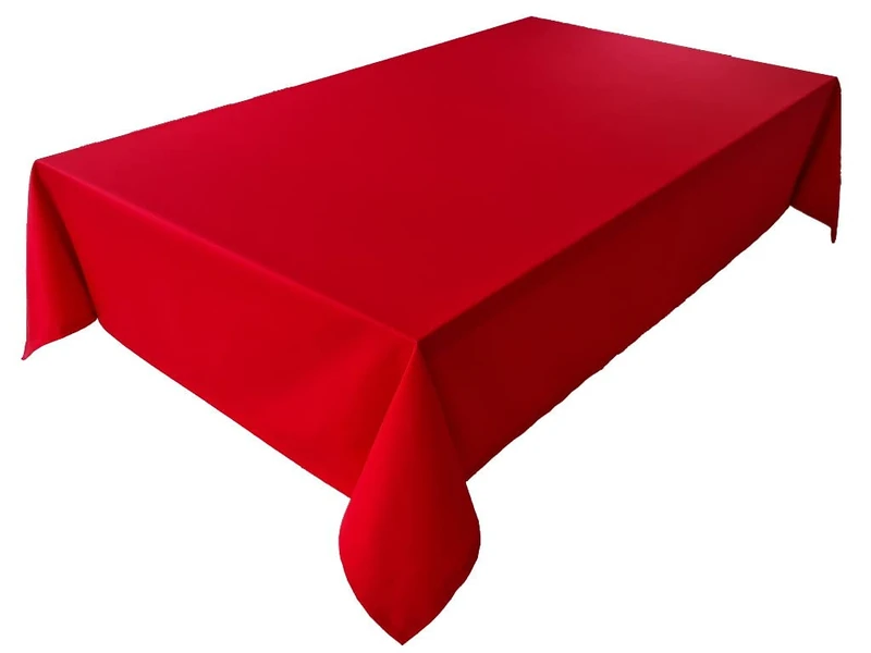 Tablecloth, Table Linen, 100% Cotton, Concept Collection, Choice of Colours and Sizes (Tablecloth - 150 x 350 cm, Red)