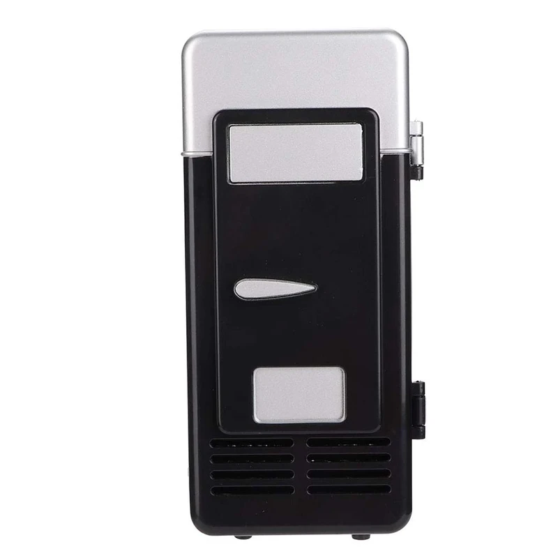 HAOX Mini Refrigerator, ABS Shell Lightweight DC 5V 10W USB Fridge for Office for Bedroom(black)