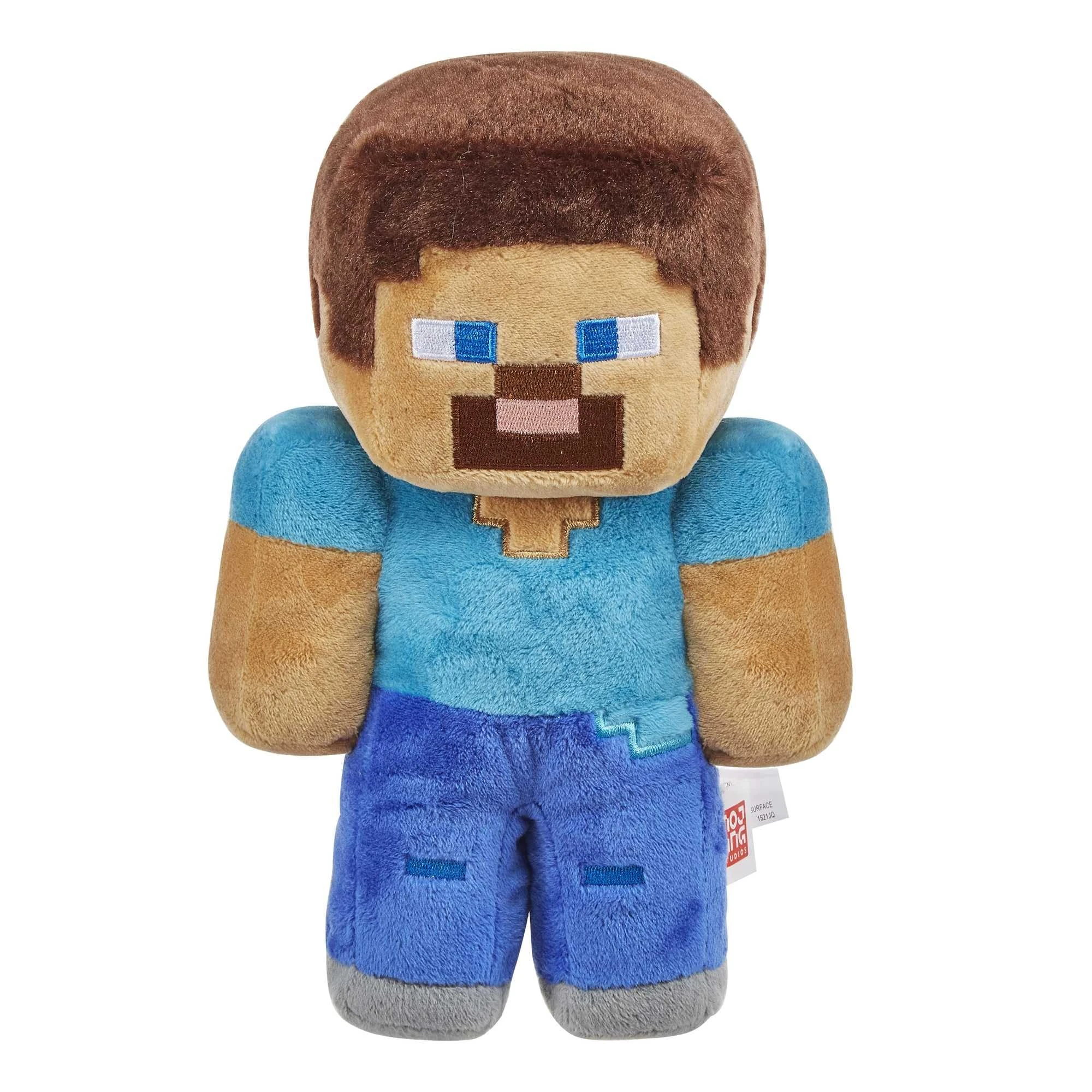 Mattel Minecraft Basic Plush Character Soft Dolls, Video Game-Inspired Collectible Toy Gifts for Kids & Fans Ages 3 Years Old & Up, HHG11