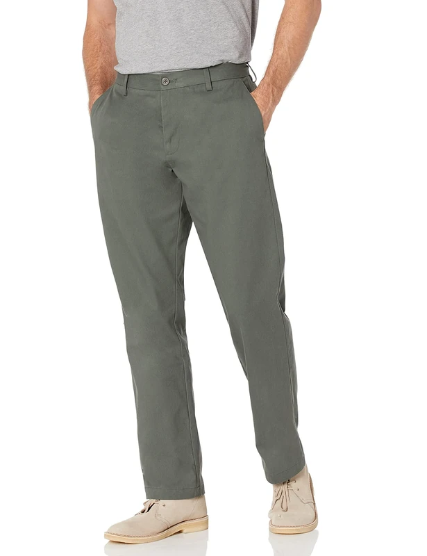 Amazon Essentials Men's Classic-Fit Chino Pants - Dark Olive 58W