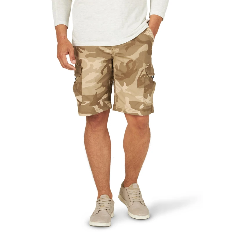 Lee Men's Extreme Motion Crossroad Cargo Short, New Mountain Lion Camo, 42