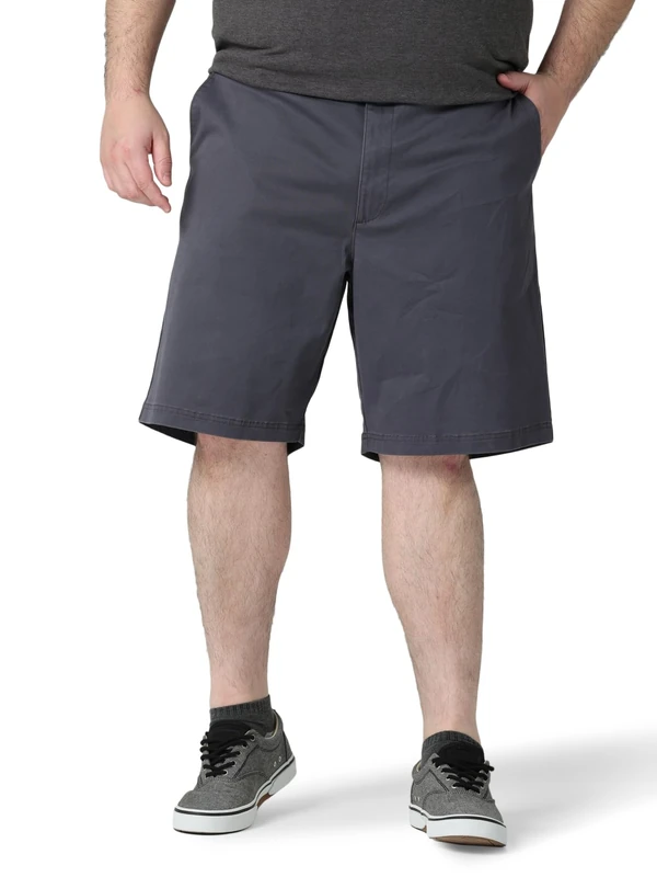 Lee Men's Big & Tall Performance Series Extreme Comfort Short, Charcoal Gray, 52